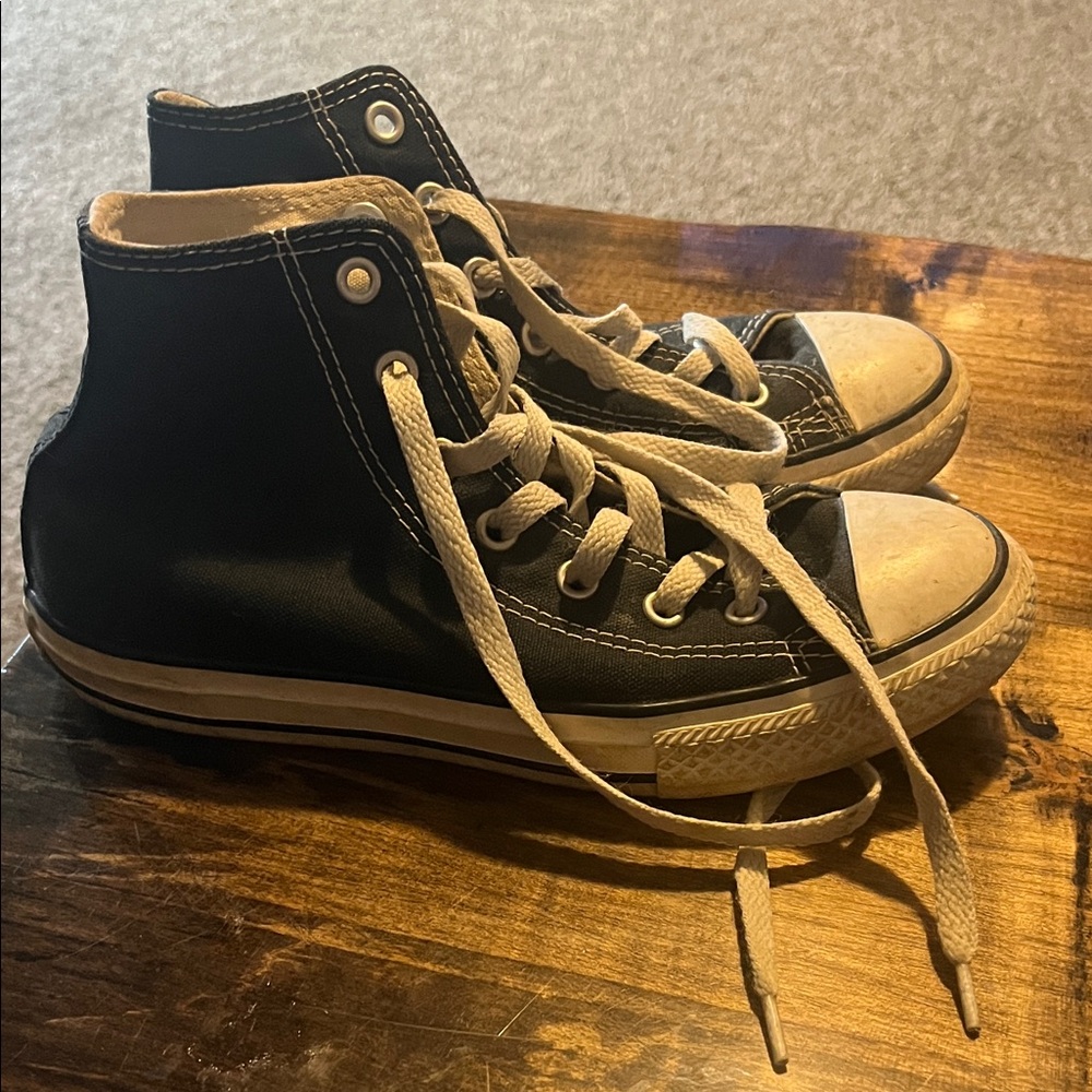 Converse Black and White Kids High-Top Sneakers